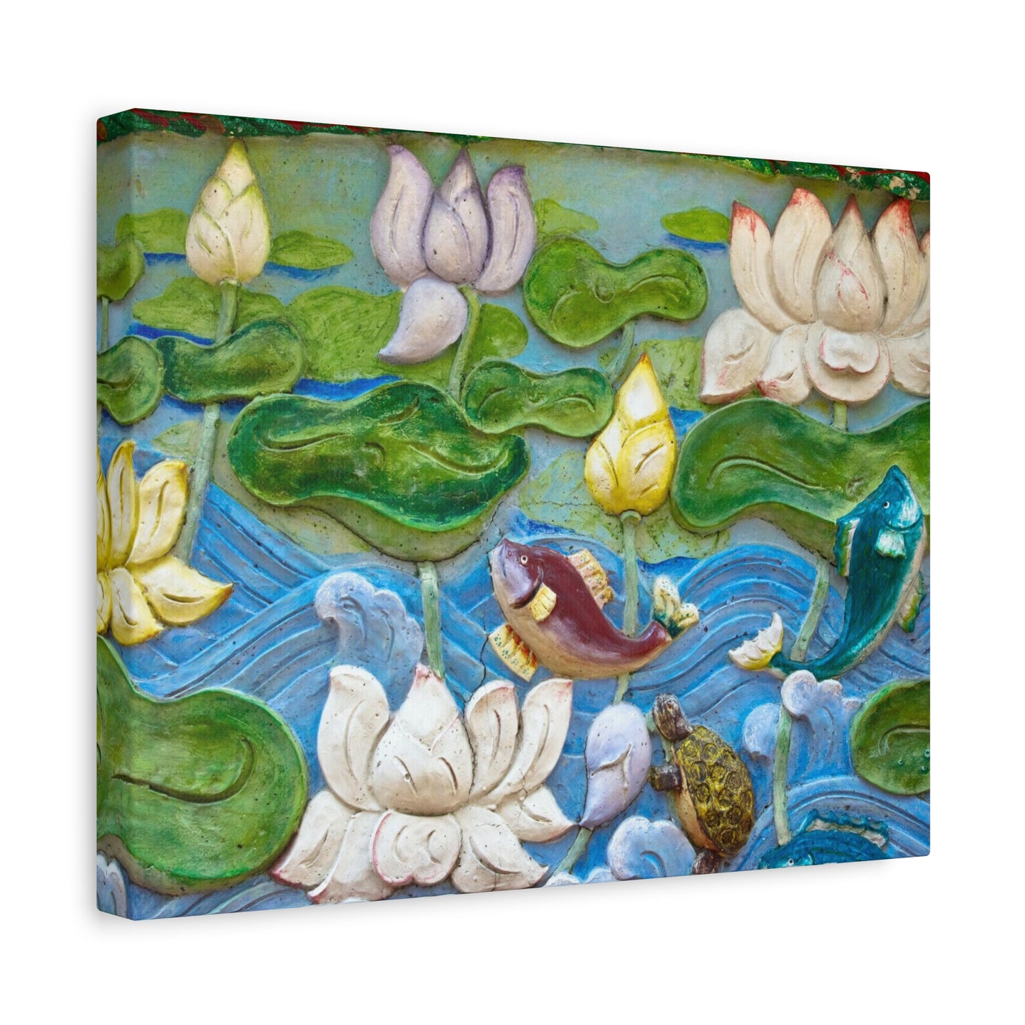 Matte Canvas Wall Art: "Swimming Upstream"