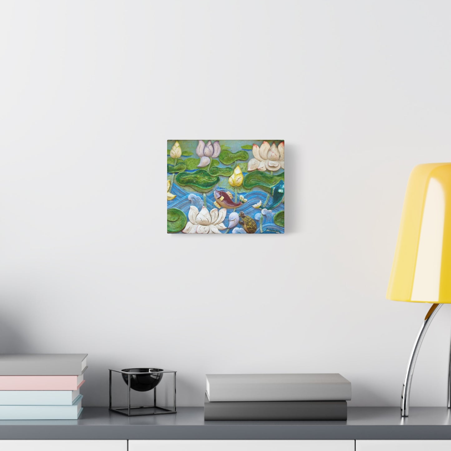 Matte Canvas Wall Art: "Swimming Upstream"