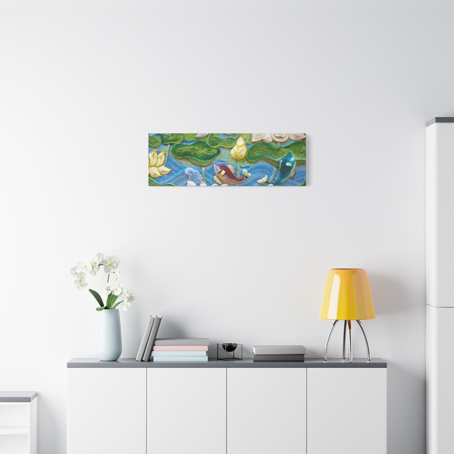 Matte Canvas Wall Art: "Swimming Upstream"