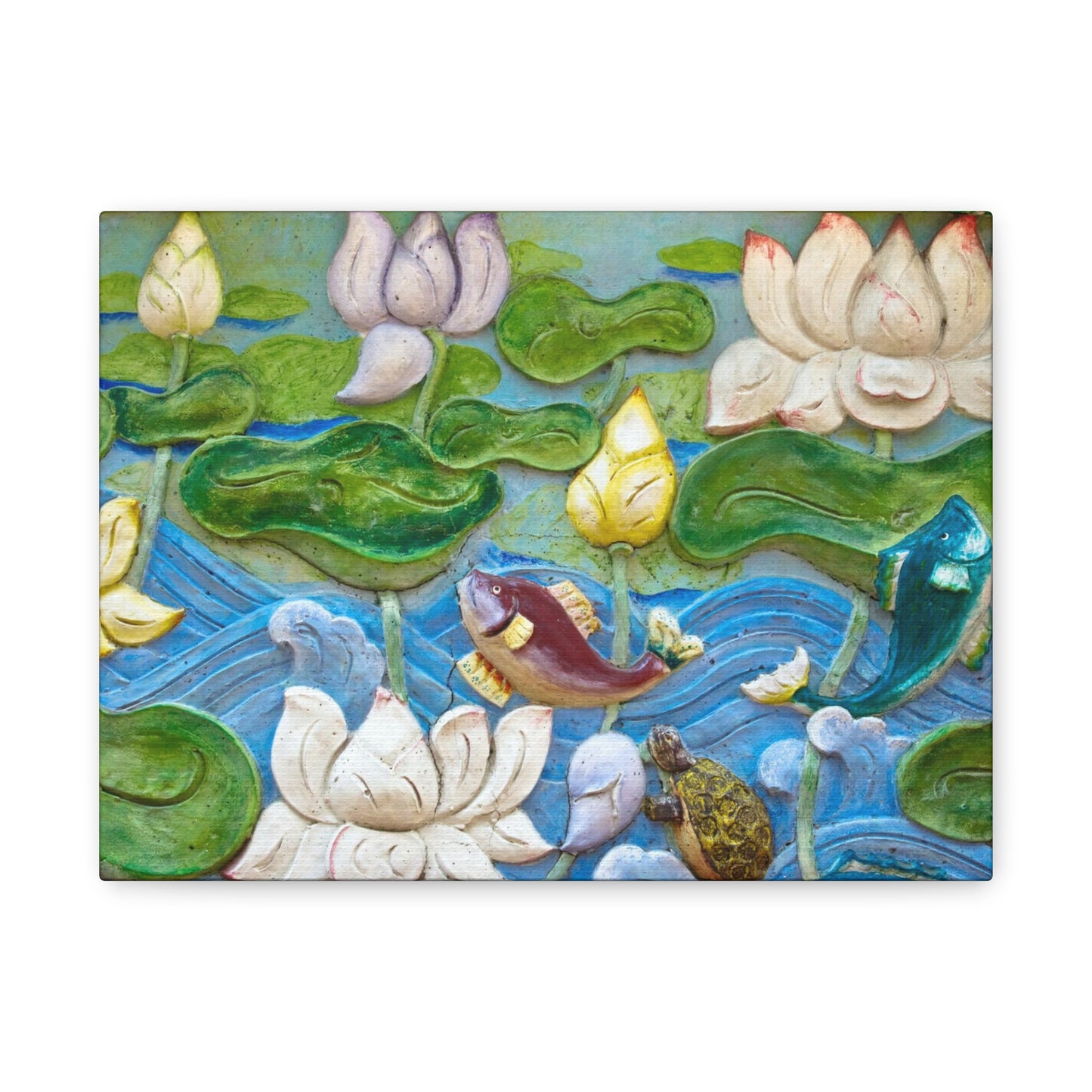 Matte Canvas Wall Art: "Swimming Upstream"