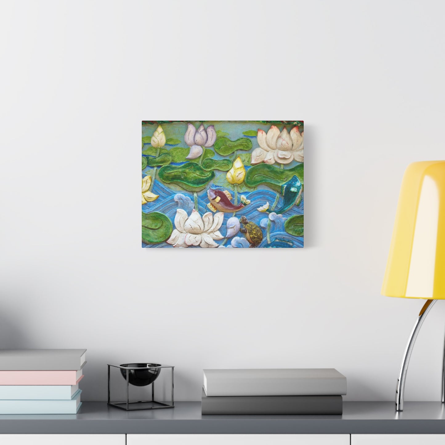 Matte Canvas Wall Art: "Swimming Upstream"