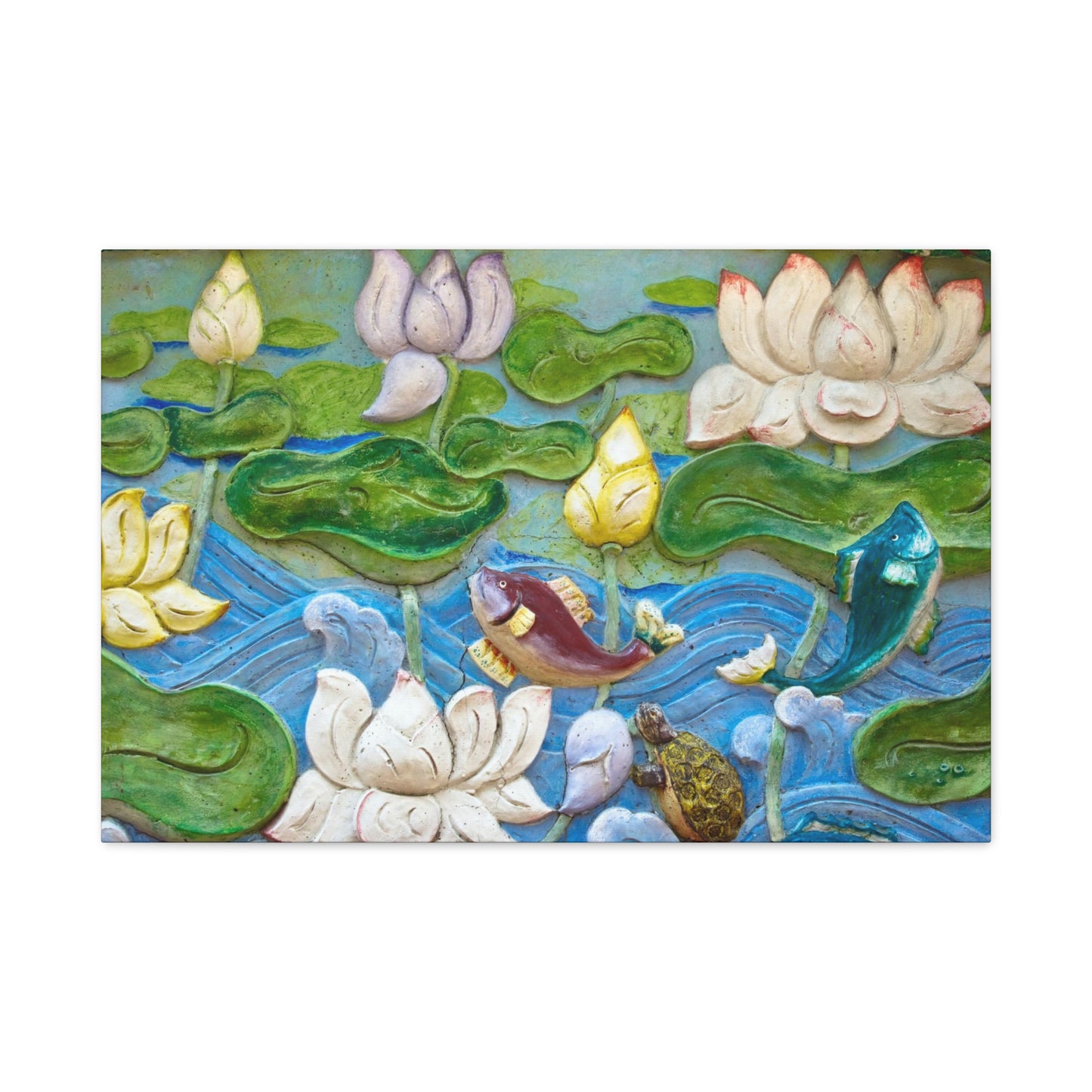 Matte Canvas Wall Art: "Swimming Upstream"