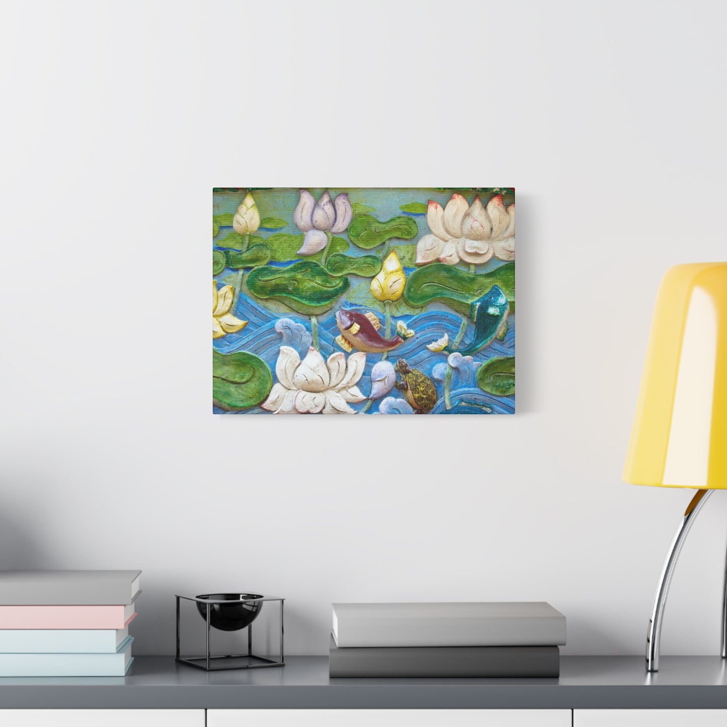 Matte Canvas Wall Art: "Swimming Upstream"