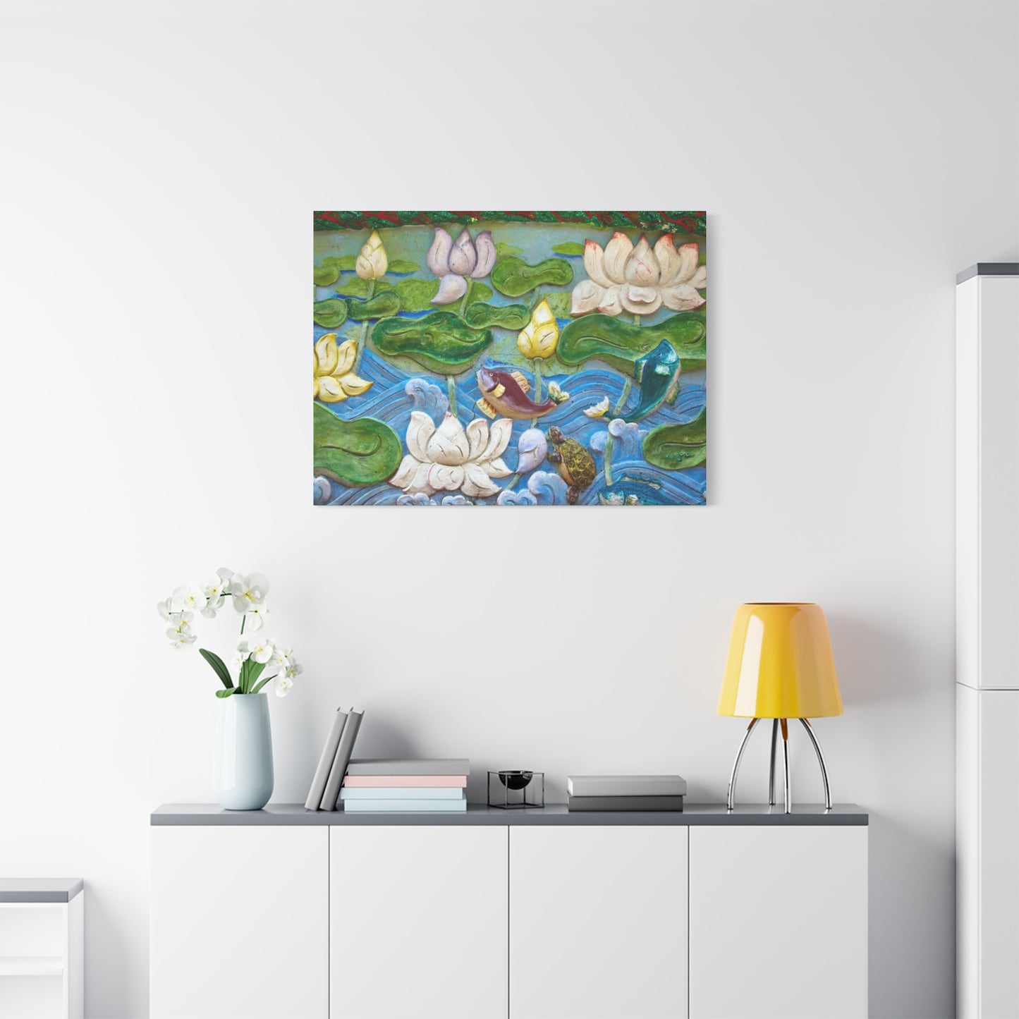 Matte Canvas Wall Art: "Swimming Upstream"