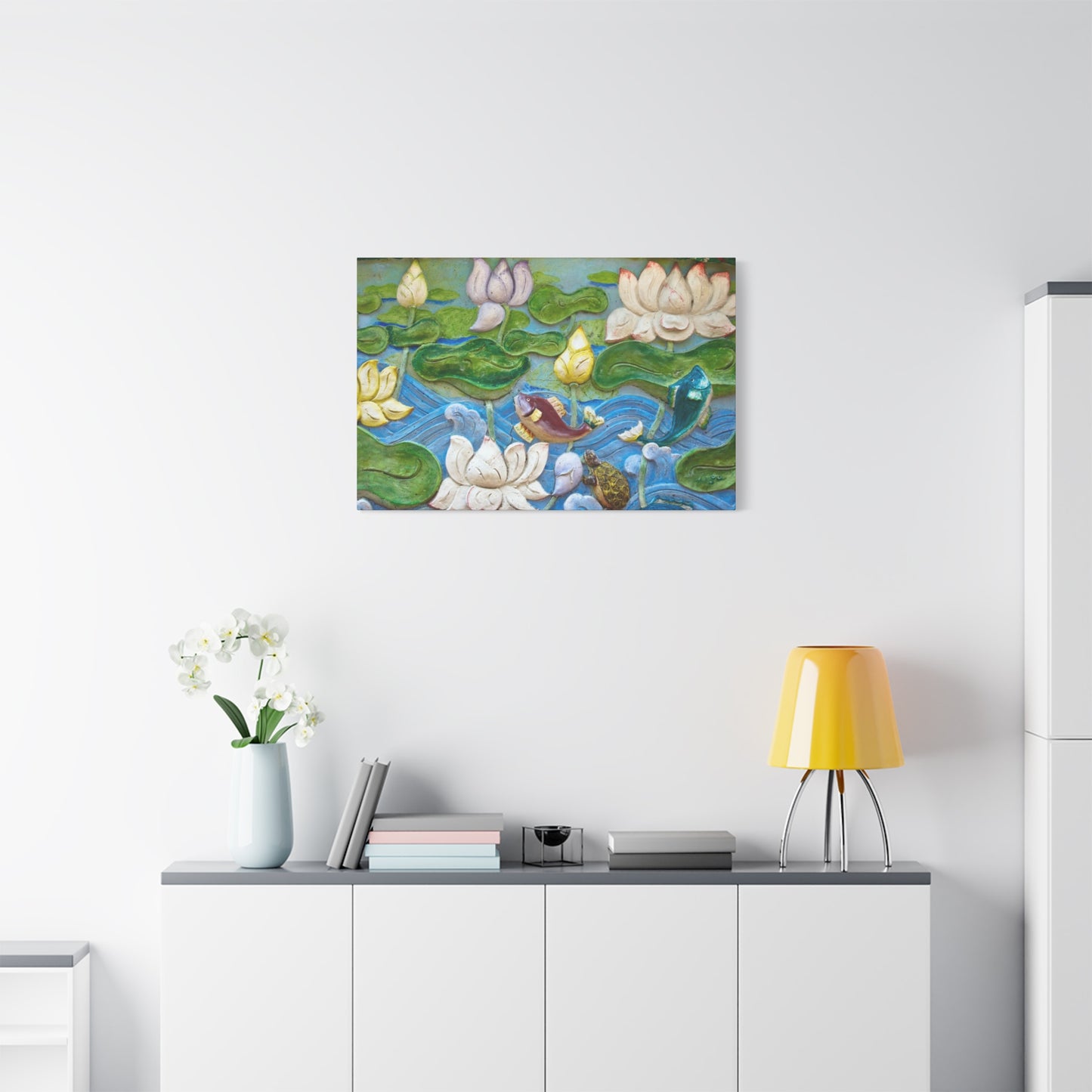 Matte Canvas Wall Art: "Swimming Upstream"