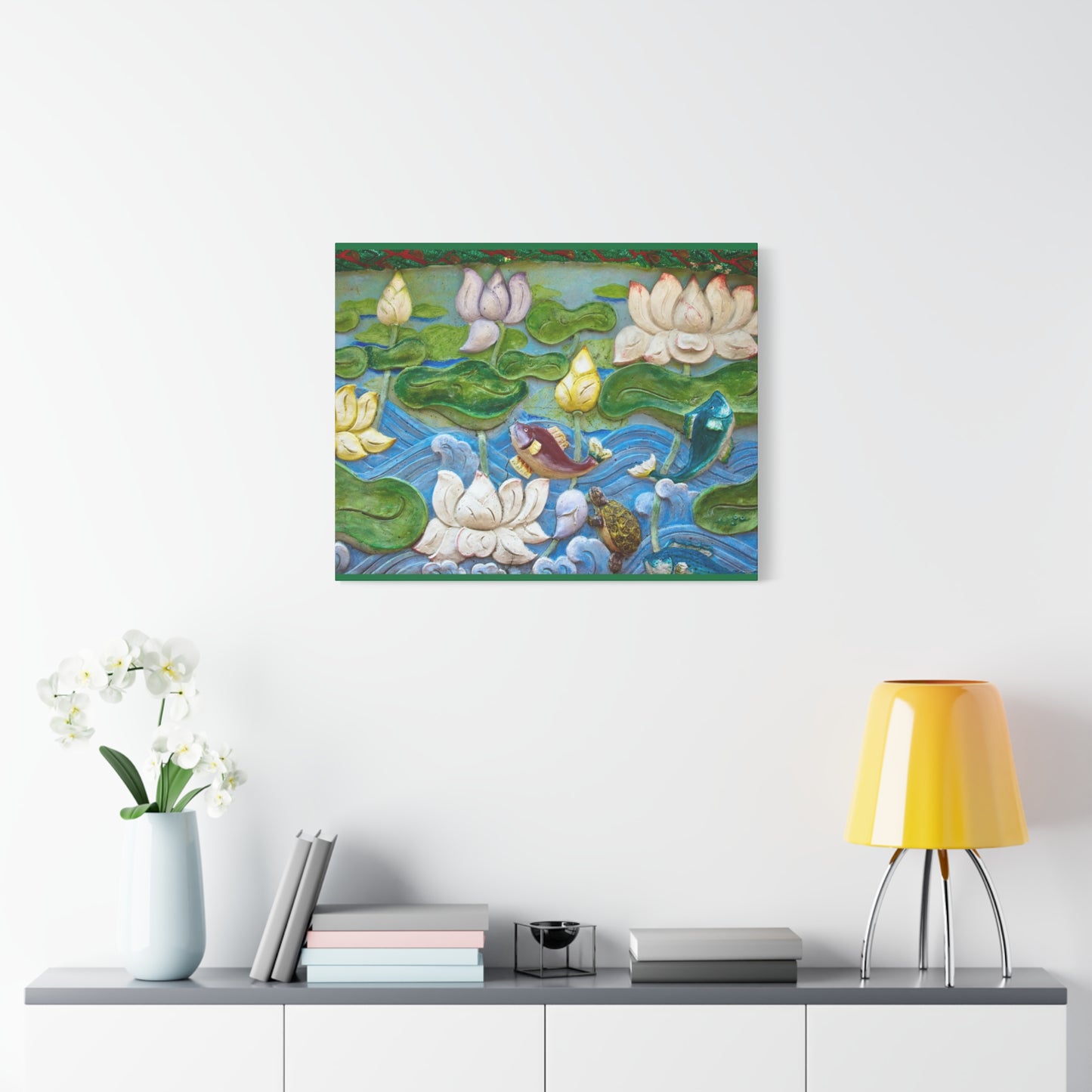 Matte Canvas Wall Art: "Swimming Upstream"