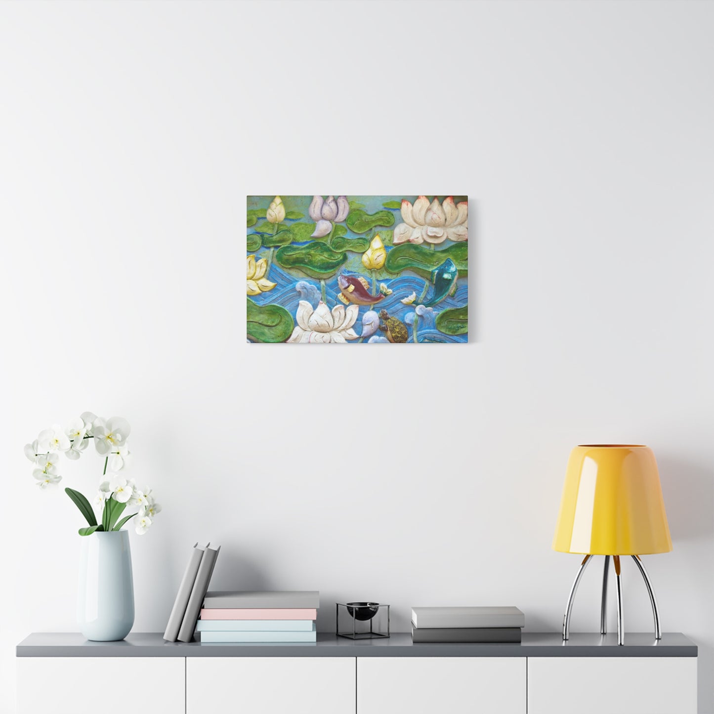 Matte Canvas Wall Art: "Swimming Upstream"