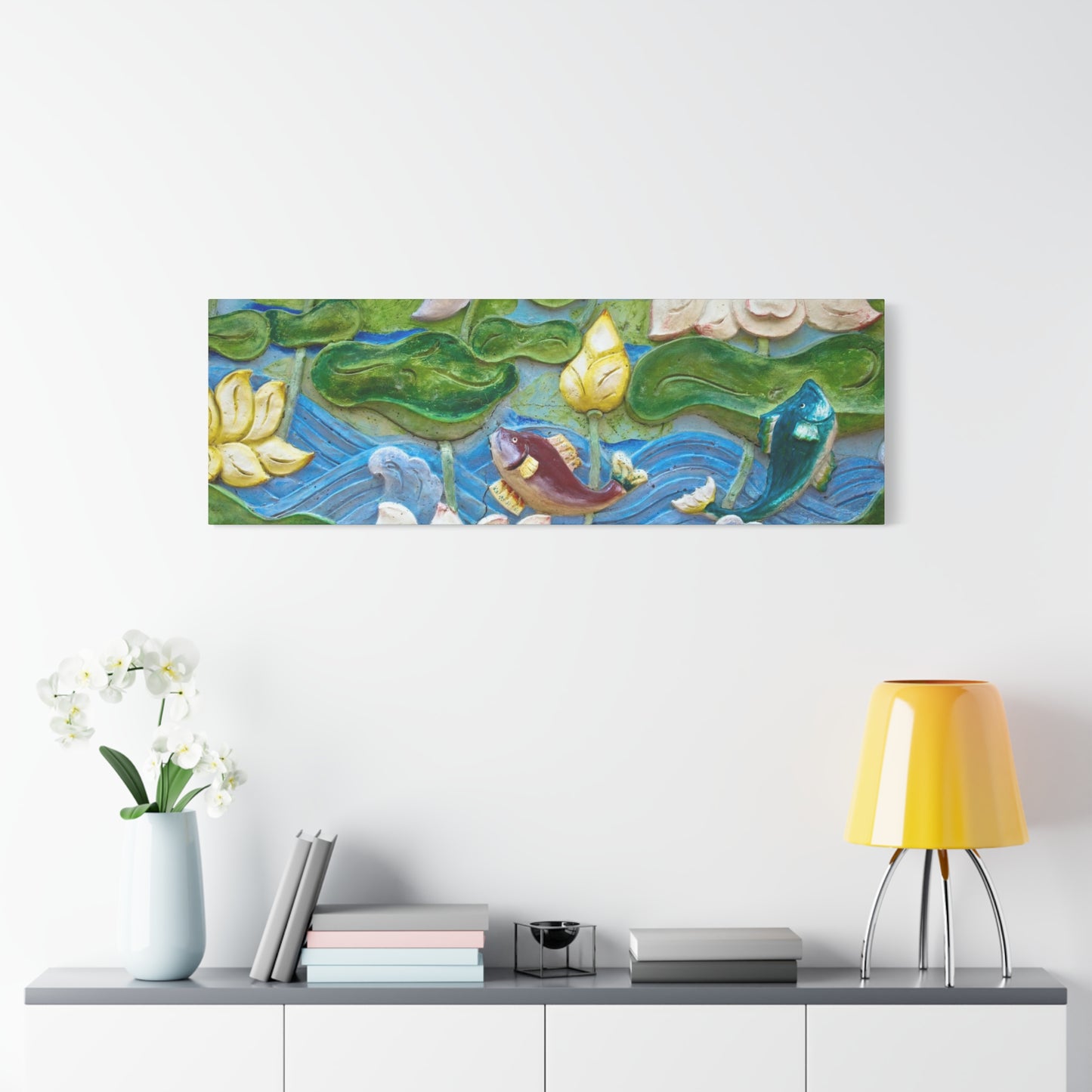 Matte Canvas Wall Art: "Swimming Upstream"