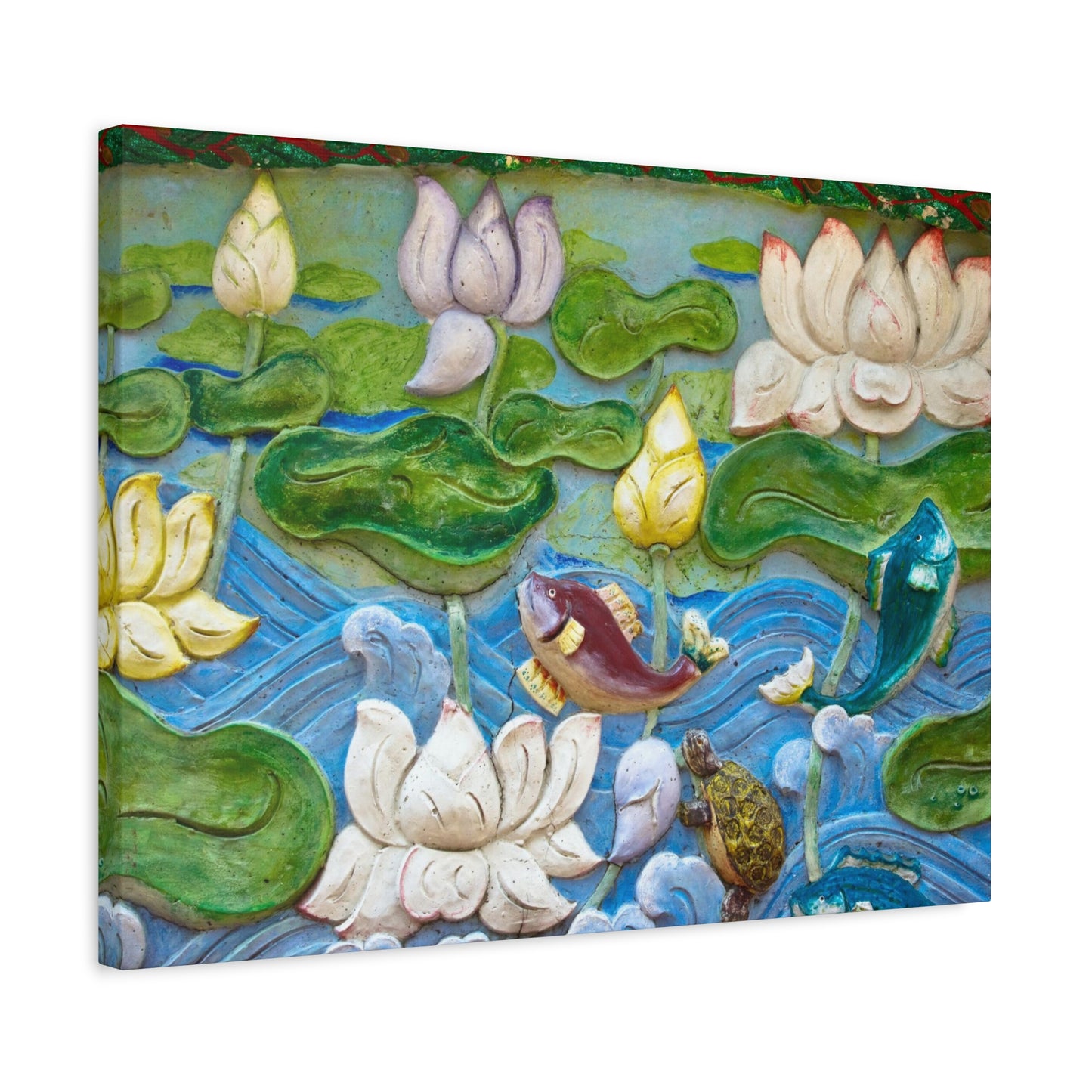 Matte Canvas Wall Art: "Swimming Upstream"