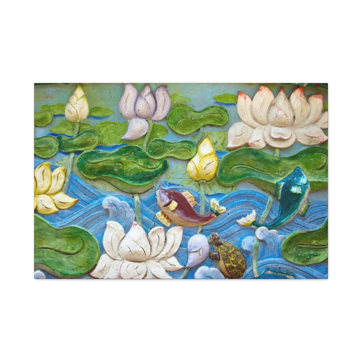 Matte Canvas Wall Art: "Swimming Upstream"