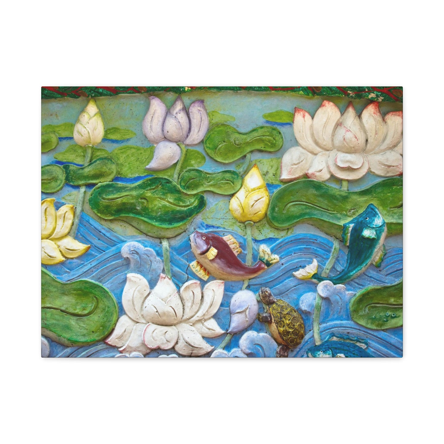 Matte Canvas Wall Art: "Swimming Upstream"