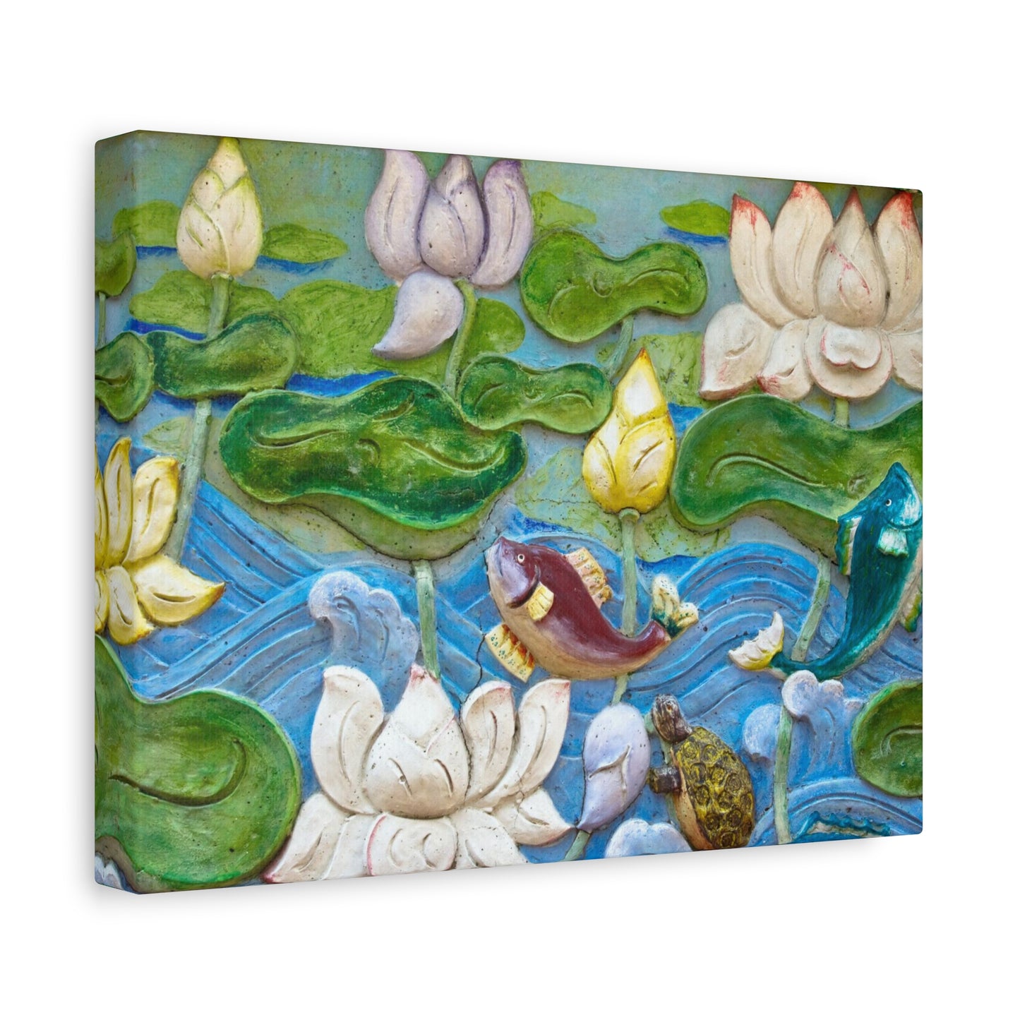 Matte Canvas Wall Art: "Swimming Upstream"