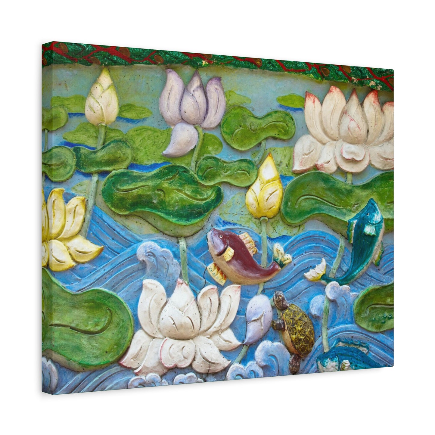 Matte Canvas Wall Art: "Swimming Upstream"