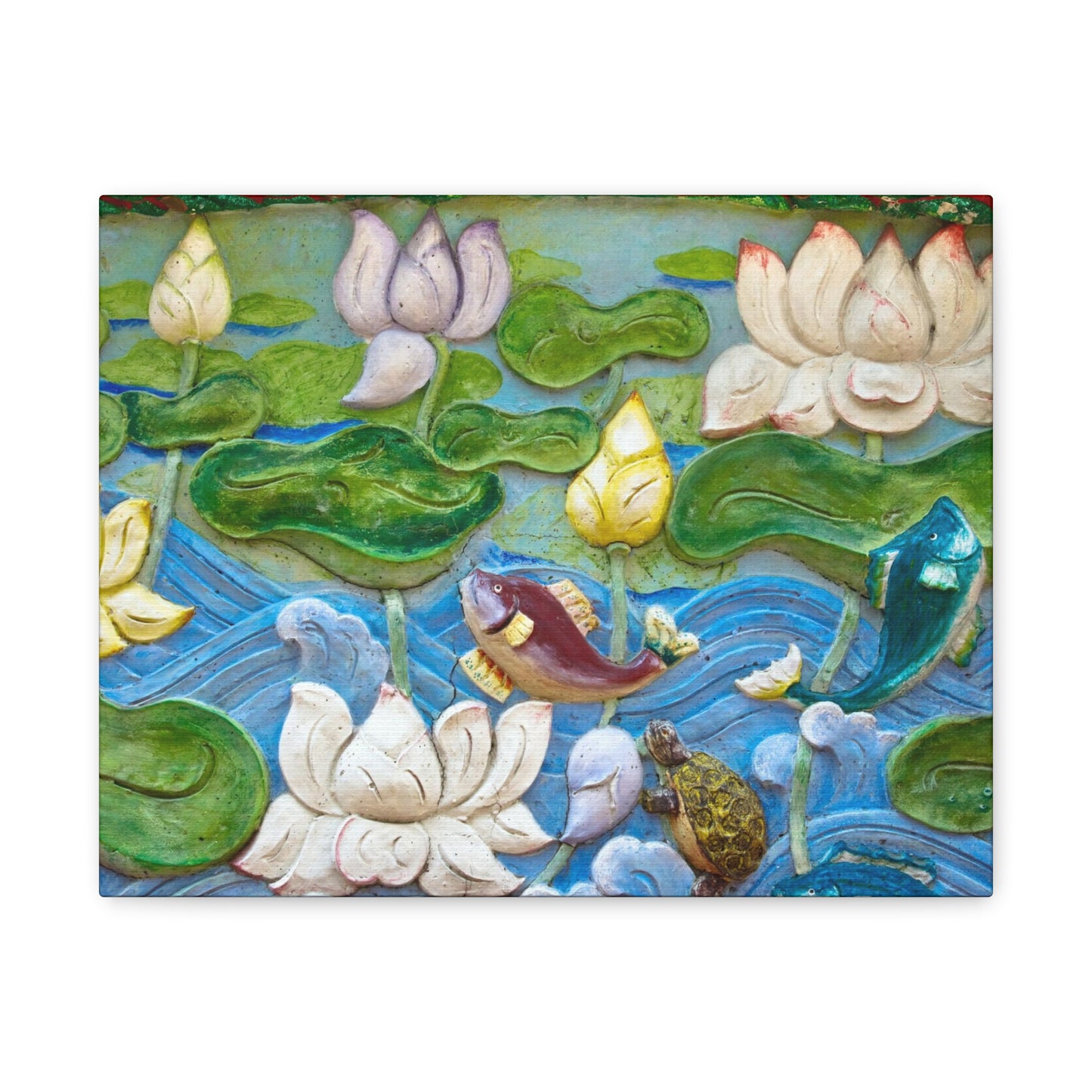 Matte Canvas Wall Art: "Swimming Upstream"