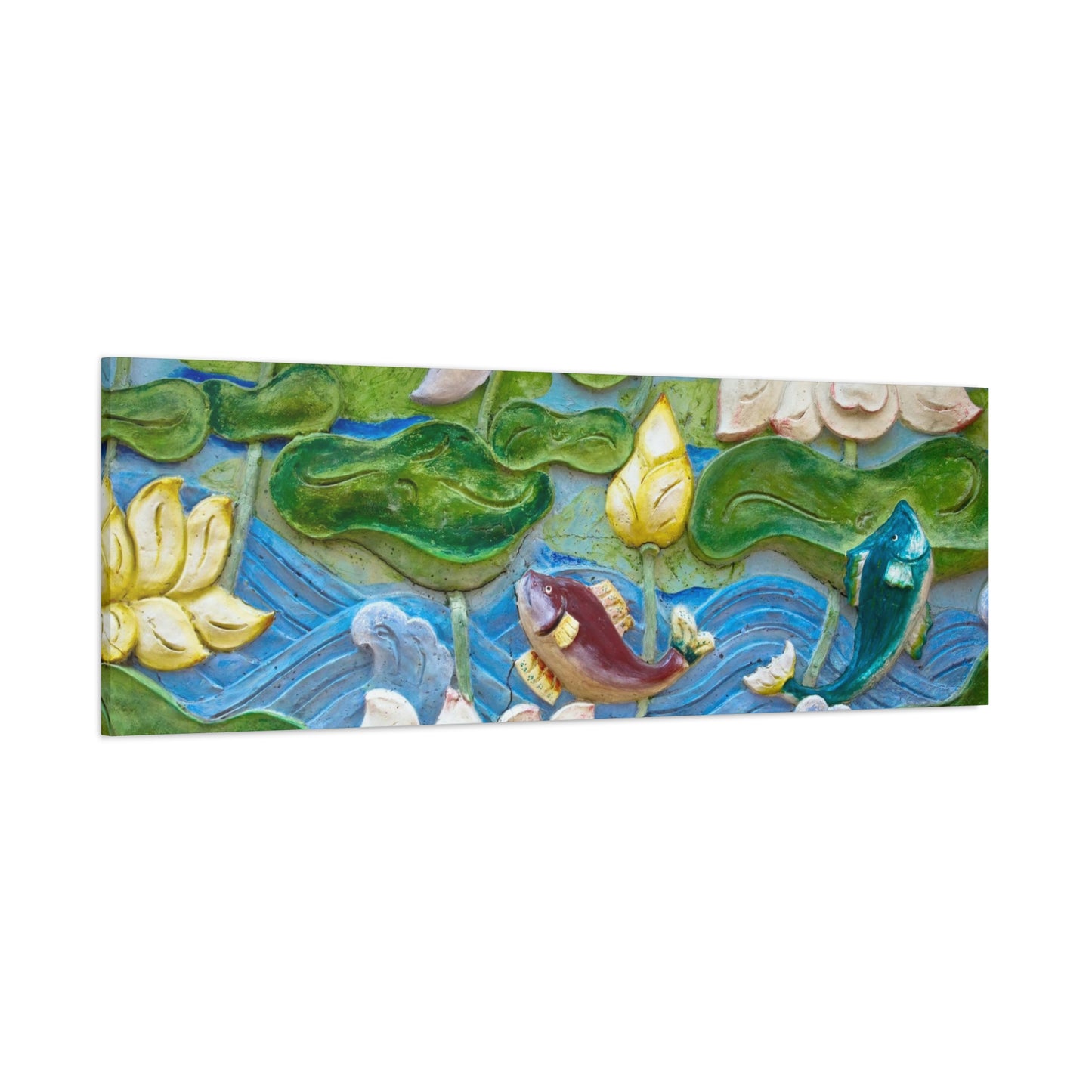 Matte Canvas Wall Art: "Swimming Upstream"