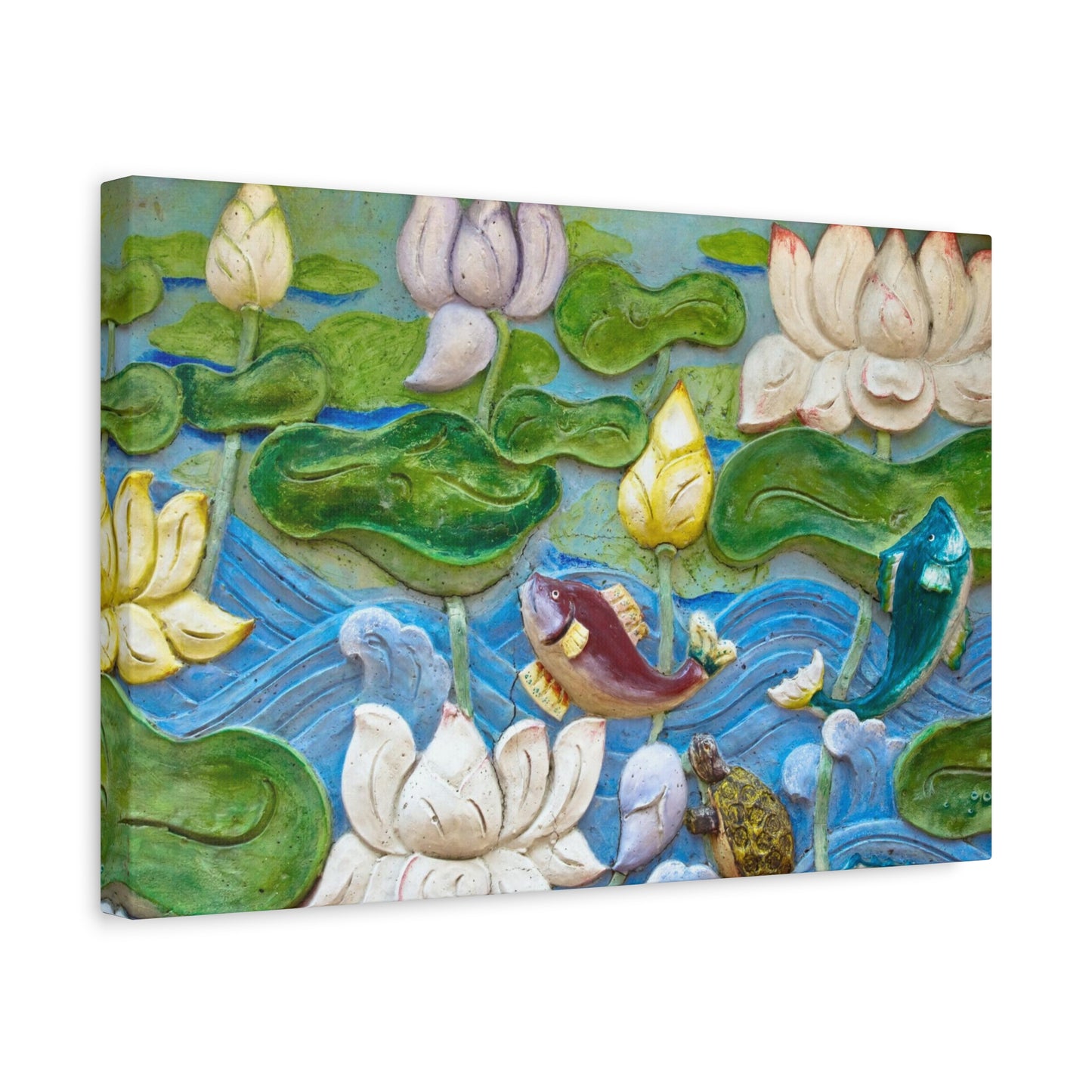 Matte Canvas Wall Art: "Swimming Upstream"