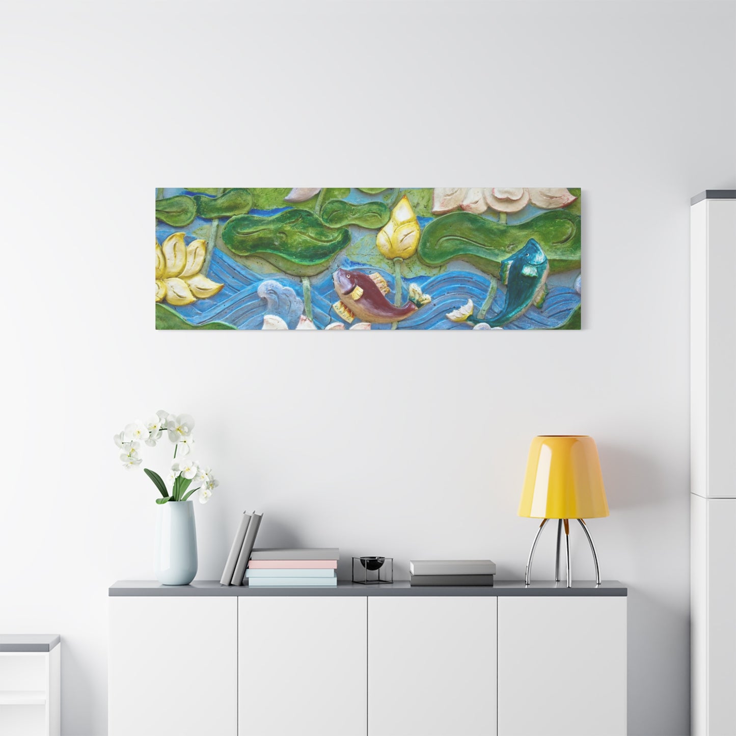 Matte Canvas Wall Art: "Swimming Upstream"