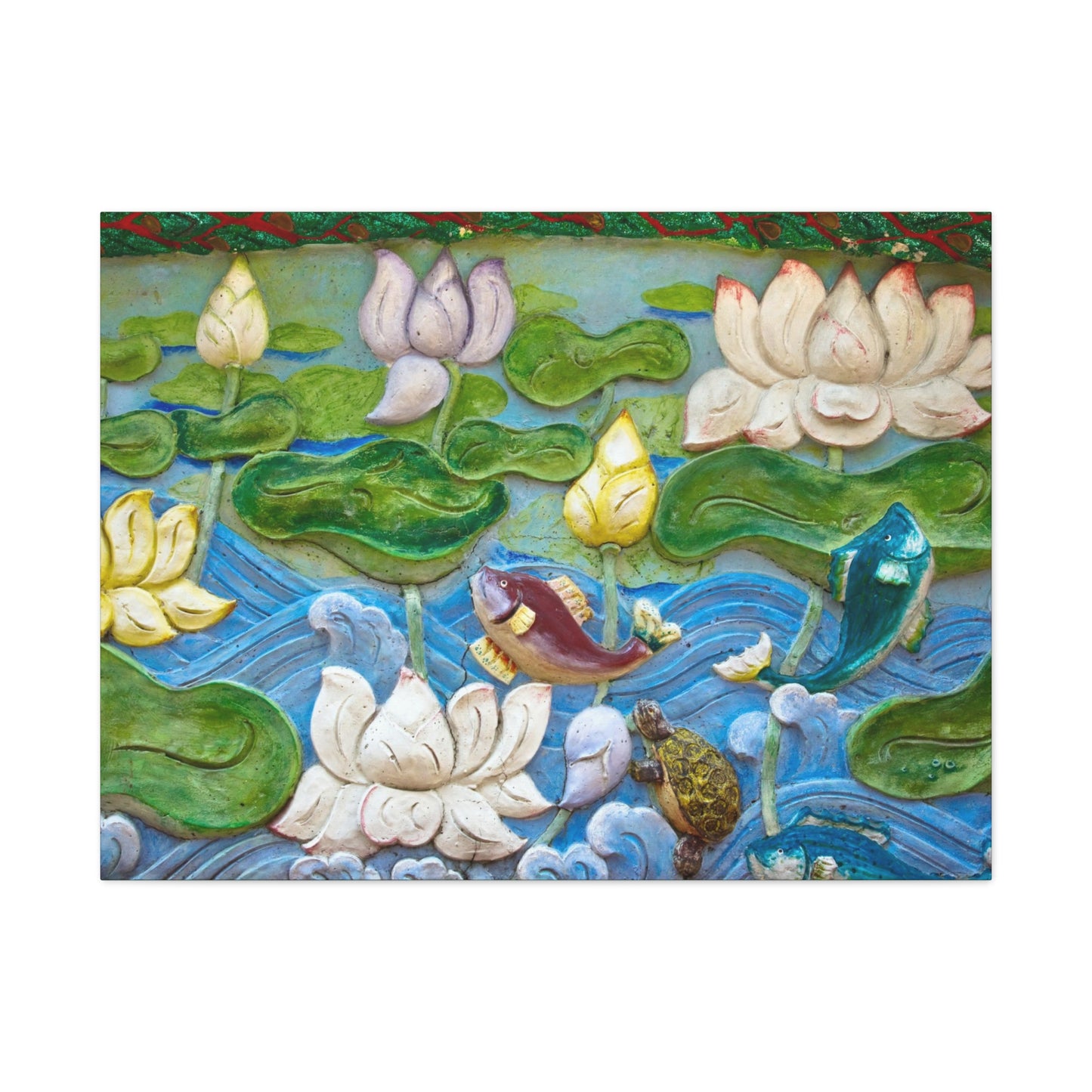 Matte Canvas Wall Art: "Swimming Upstream"