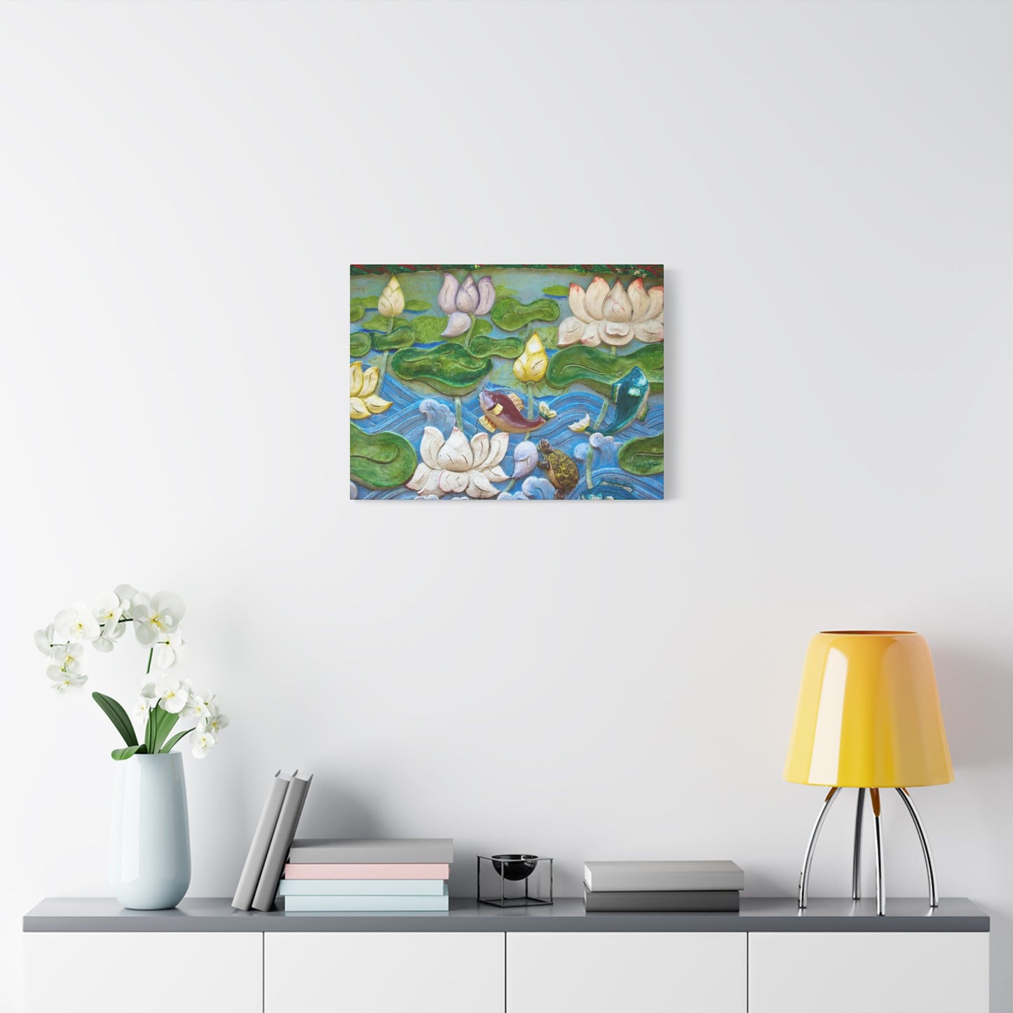 Matte Canvas Wall Art: "Swimming Upstream"