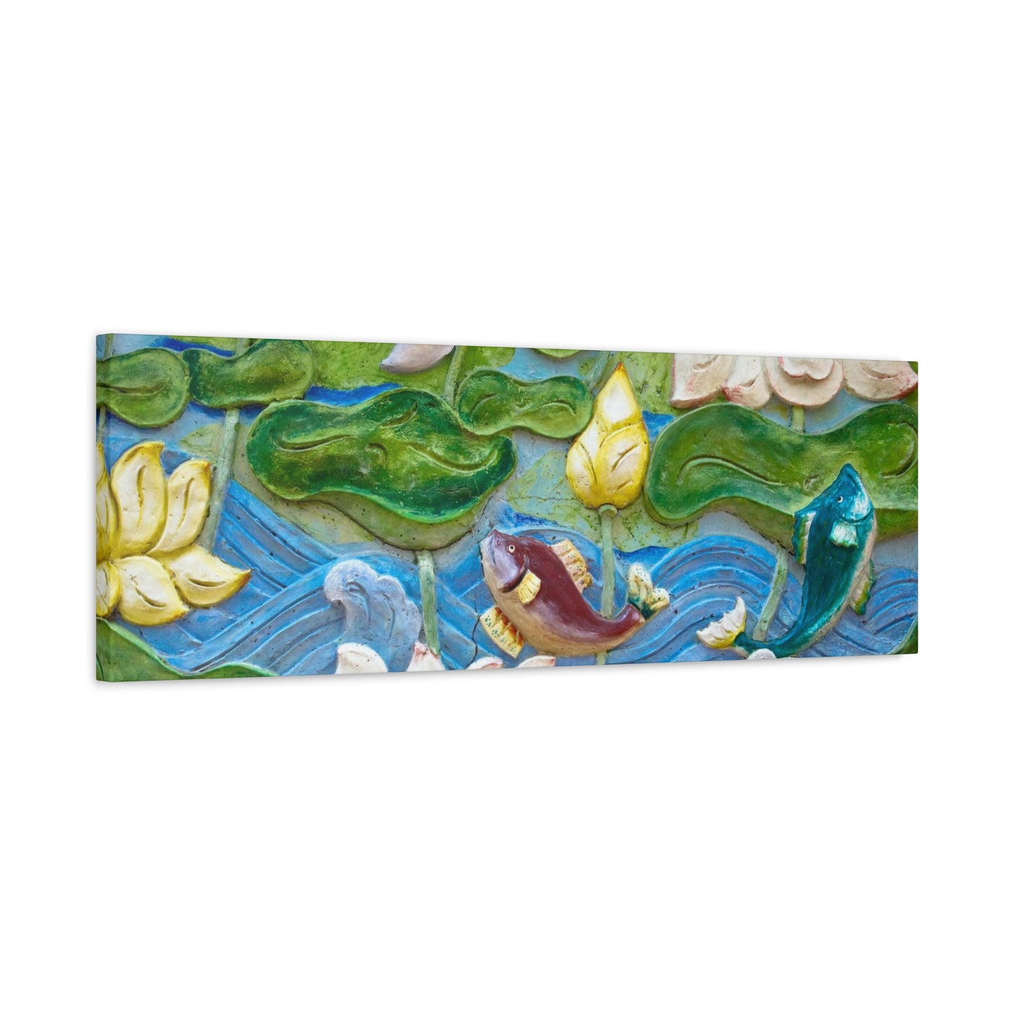 Matte Canvas Wall Art: "Swimming Upstream"