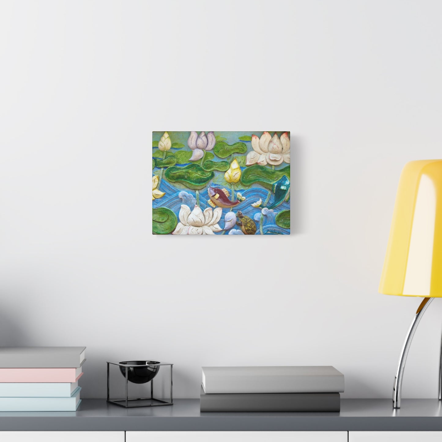 Matte Canvas Wall Art: "Swimming Upstream"