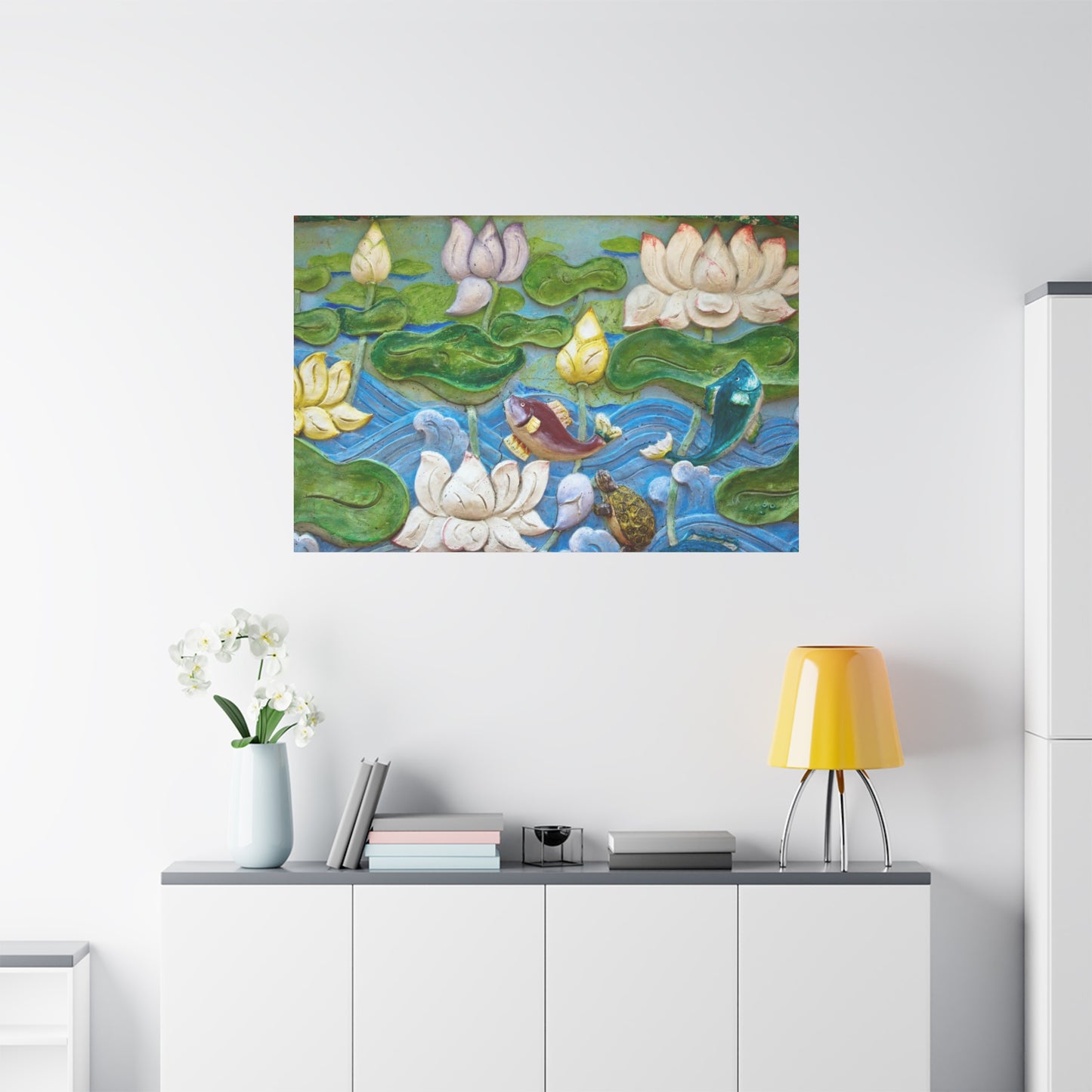 Matte Canvas Wall Art: "Swimming Upstream"