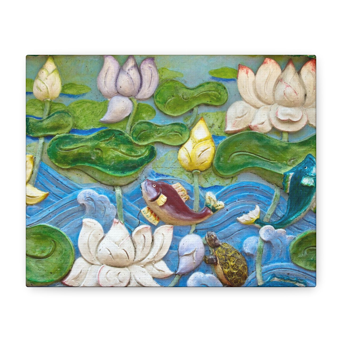 Matte Canvas Wall Art: "Swimming Upstream"