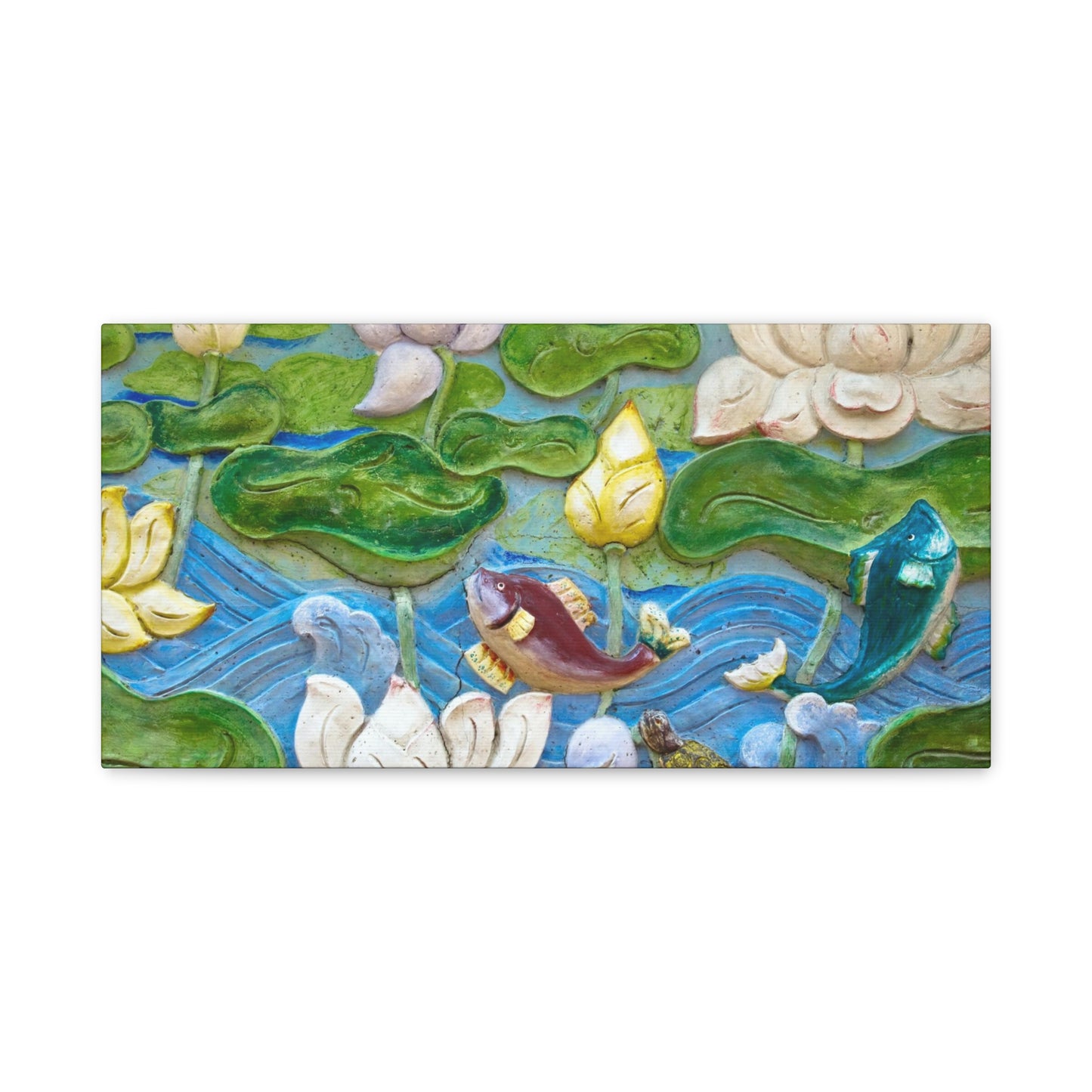 Matte Canvas Wall Art: "Swimming Upstream"