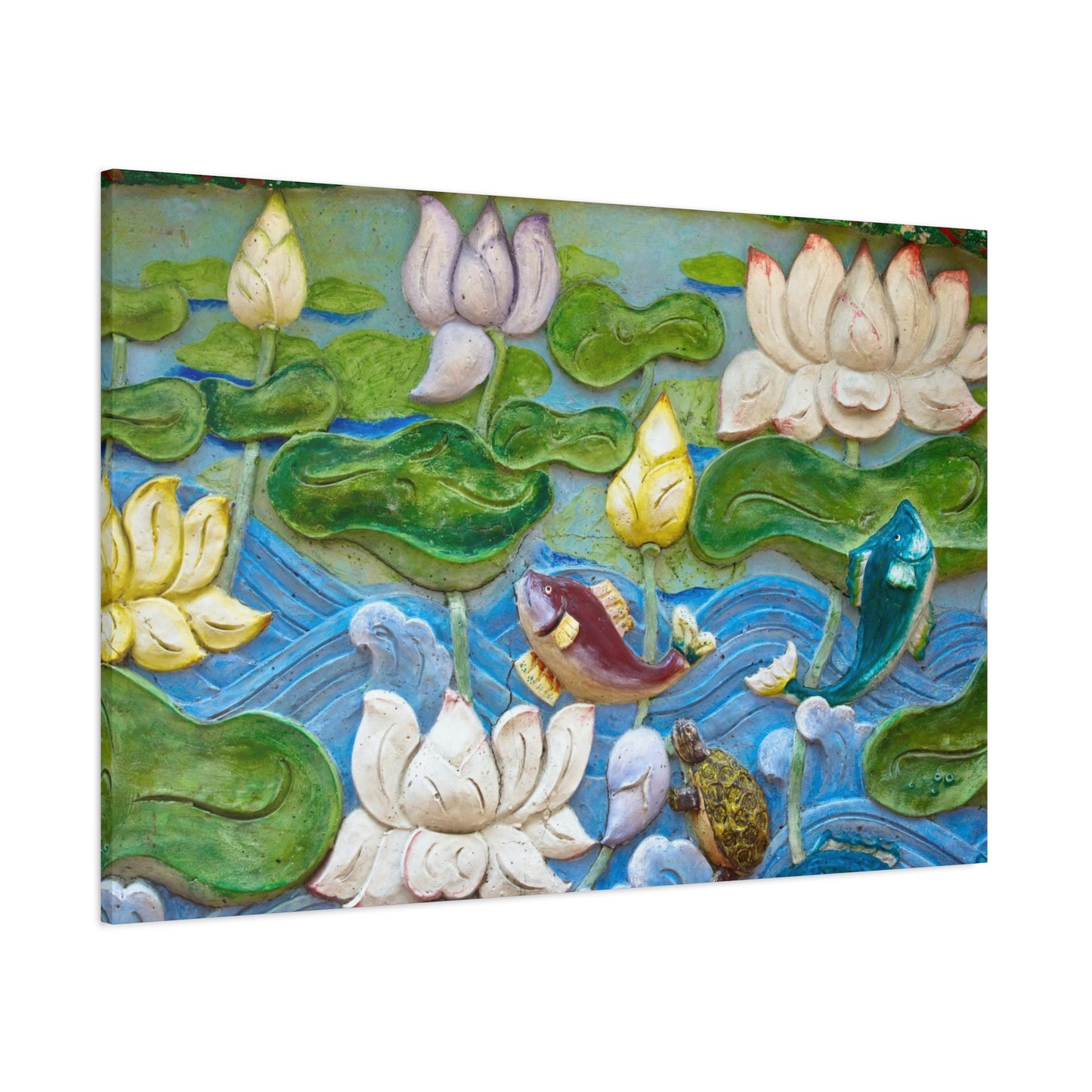 Matte Canvas Wall Art: "Swimming Upstream"