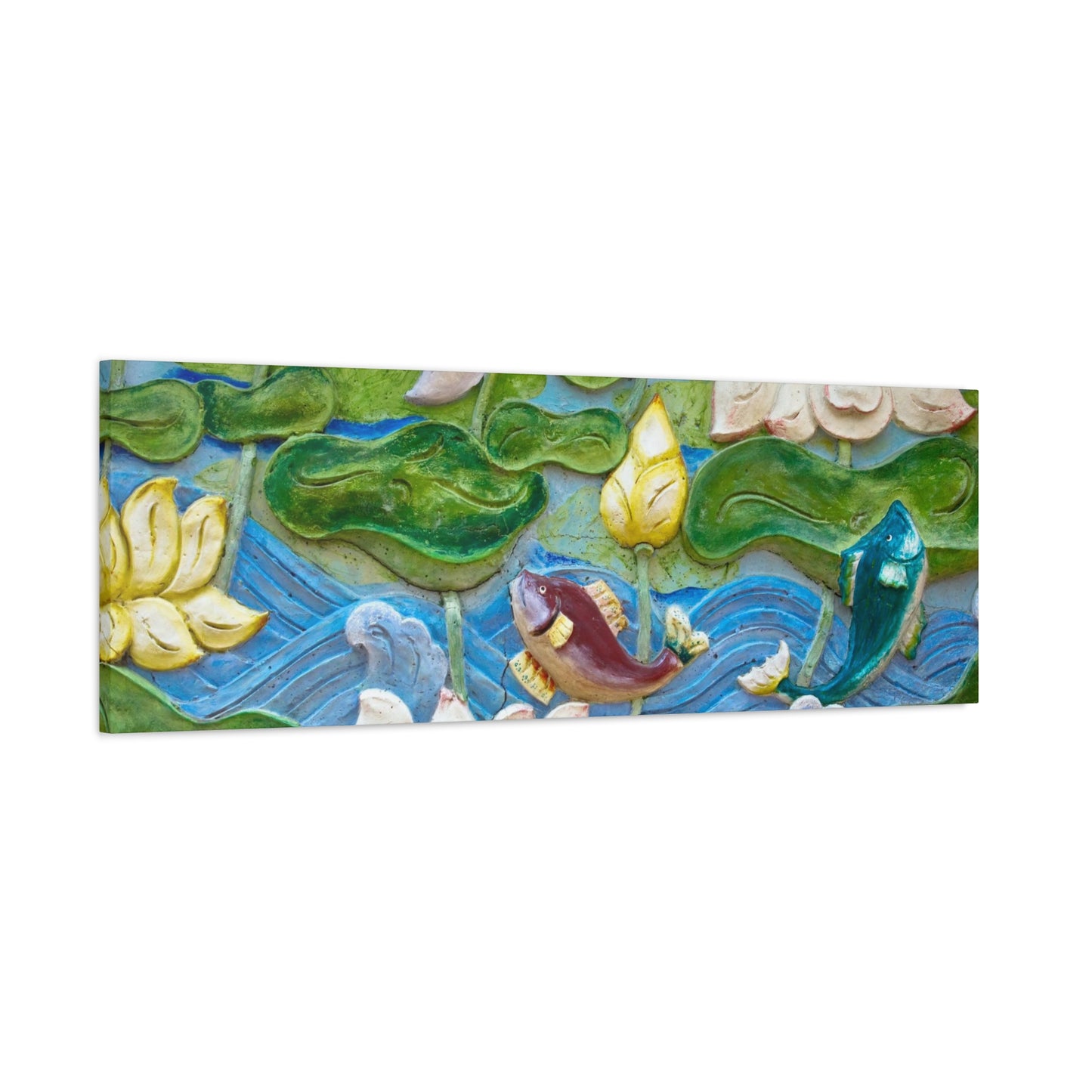 Matte Canvas Wall Art: "Swimming Upstream"