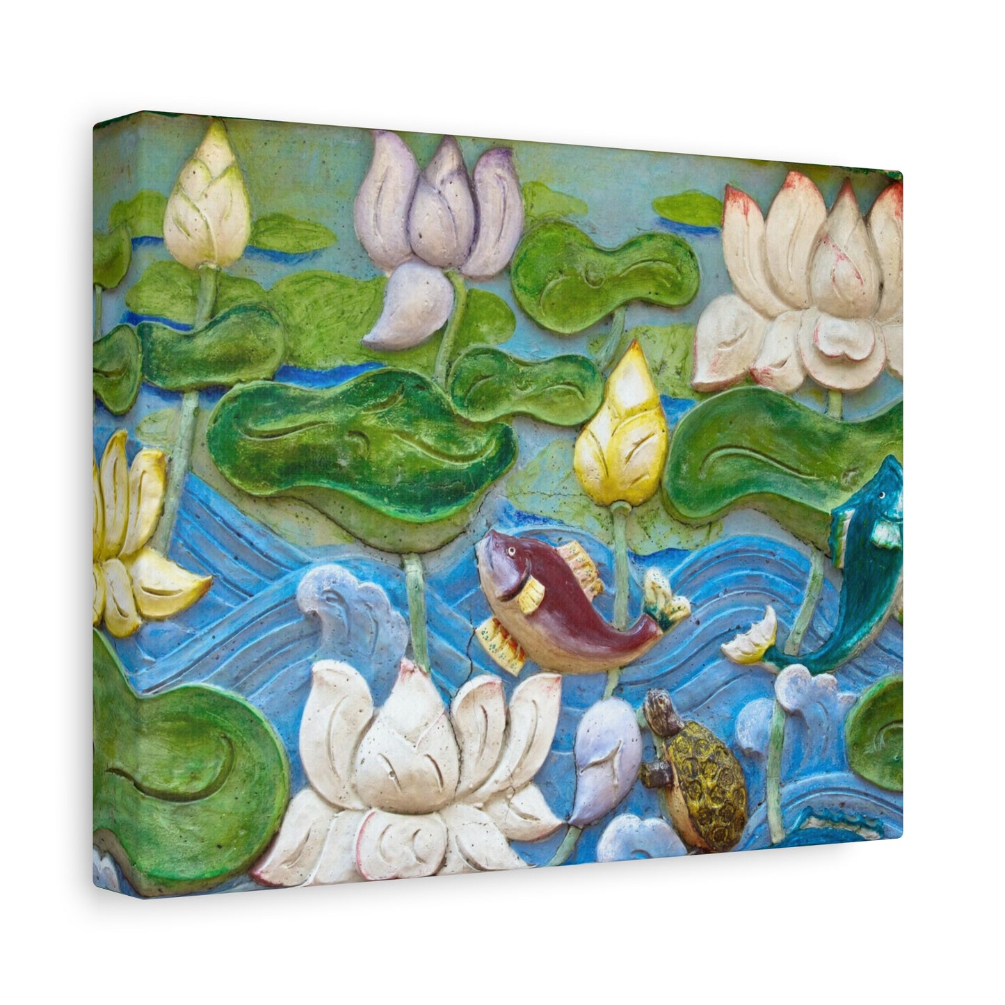 Matte Canvas Wall Art: "Swimming Upstream"