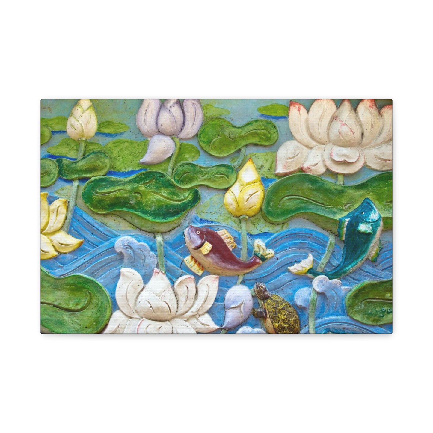 Matte Canvas Wall Art: "Swimming Upstream"