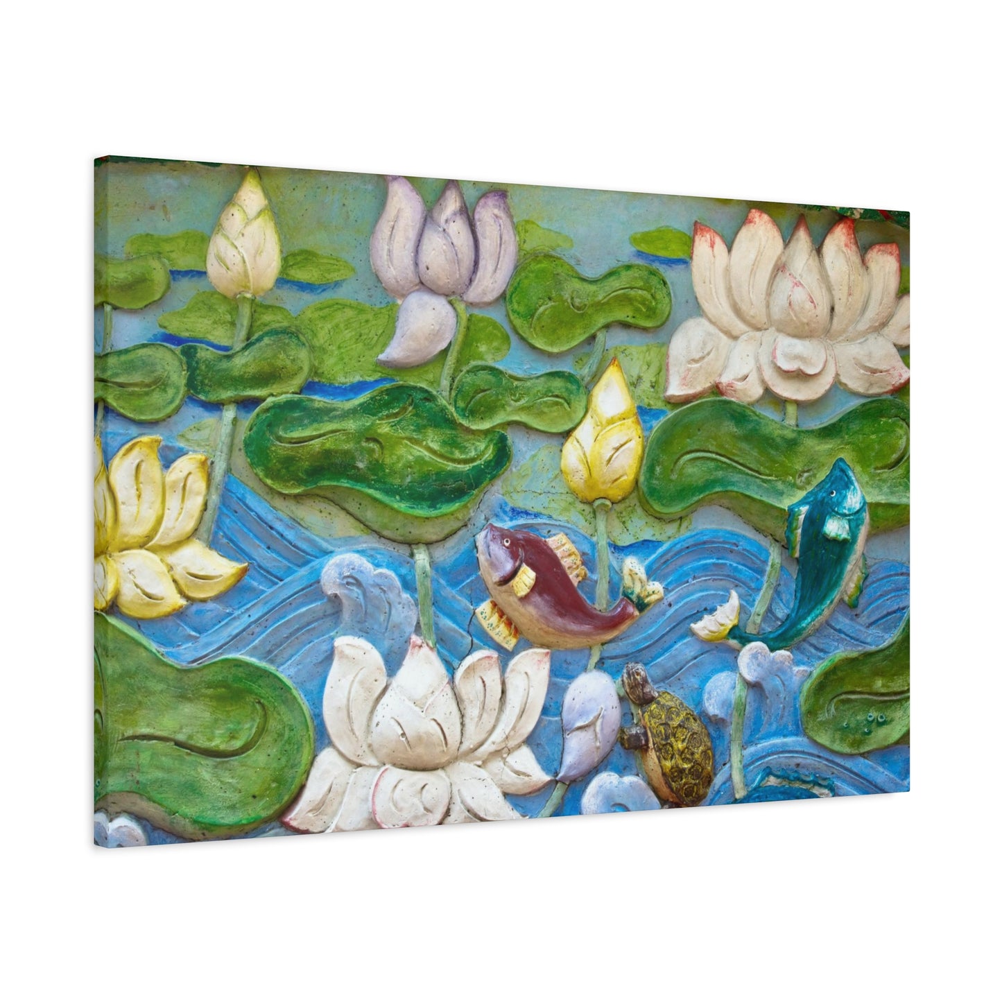 Matte Canvas Wall Art: "Swimming Upstream"