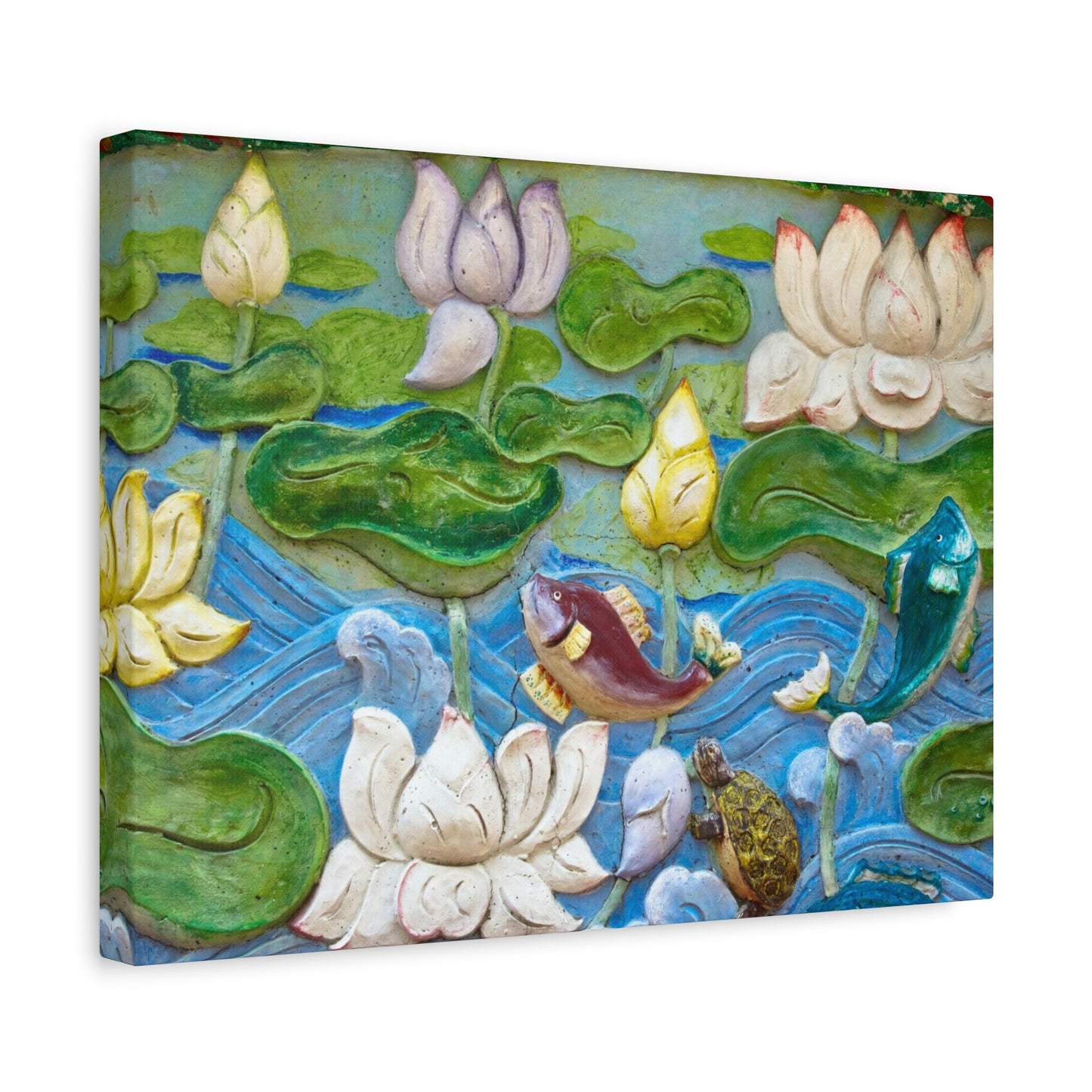 Matte Canvas Wall Art: "Swimming Upstream"