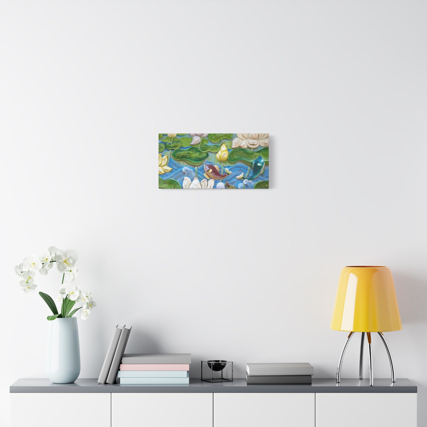 Matte Canvas Wall Art: "Swimming Upstream"