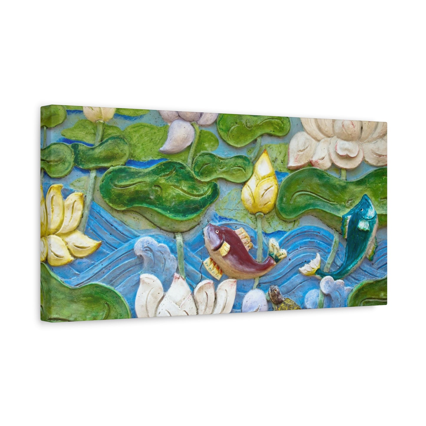 Matte Canvas Wall Art: "Swimming Upstream"