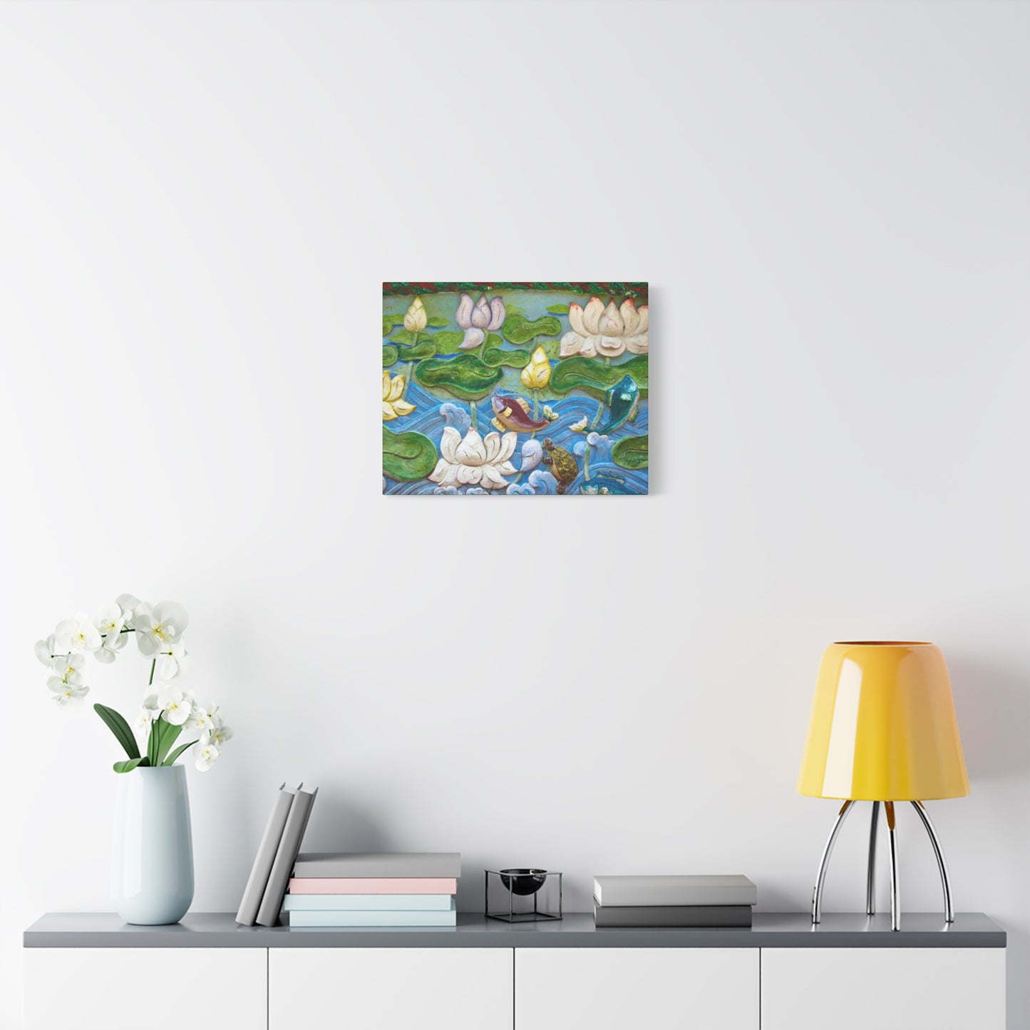 Matte Canvas Wall Art: "Swimming Upstream"