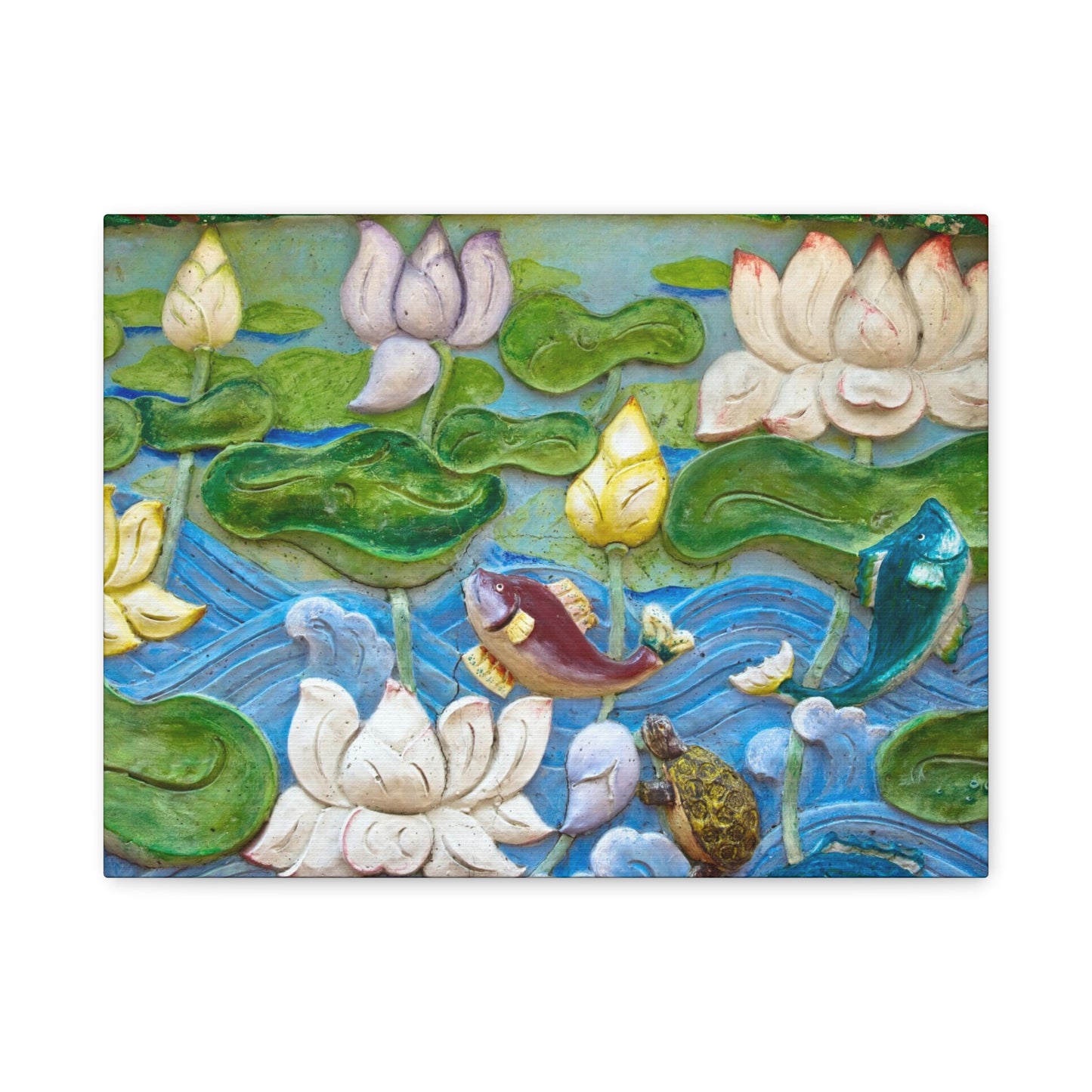 Matte Canvas Wall Art: "Swimming Upstream"